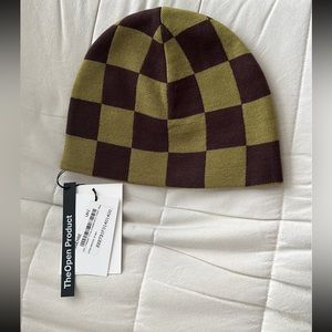Brand new TheOpen Product Green Chess Board Check Beanie.